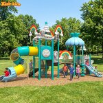Playground Set Factory - Outdoor with Slide Swing Climbing Tower Installation