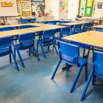 Classroom Furniture Set Factory - Student Desk Chair Combo Wooden Metal Construction