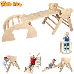 Outdoor Indoor Climbing Frame Factory - Montessori Wooden Foldable with Slide