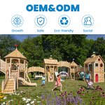 Indoor Outdoor Playground Factory - Montessori Slide Swing Game Playhouse for Kids