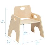 Wooden Stool Factory - Montessori Lightweight Stackable Daycare Baby Seat
