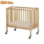 Portable Crib Factory - Montessori 3 in 1 Folding with Wheels Daycare Furniture