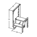 Integrated Cabinet Step Factory - Montessori Ladder for Kitchen Balcony Pull-Out