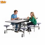 Cafeteria Furniture Factory - Resistant Table Chair with Stools for School Dining