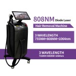 3波长2手柄二极管808激光机器755nm 808nm 1064nm毛发纹身去除身体，面部，乳房射频设备