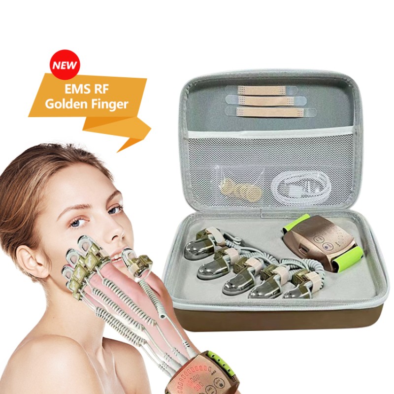 EMS RF Portable Golden Finger Massage Beauty Device Full Body Massage Personal Health Care Multiple Function Skin Tightening