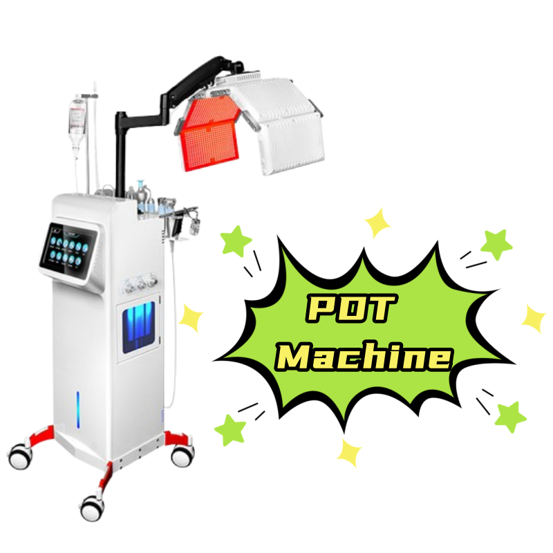 Vertical Hydra Oxygen Jet 14 in 1 Hydro Aqua Peeling Beauty PDT LED Light Therapy Dermabrasion Facial Machine PDT Machine