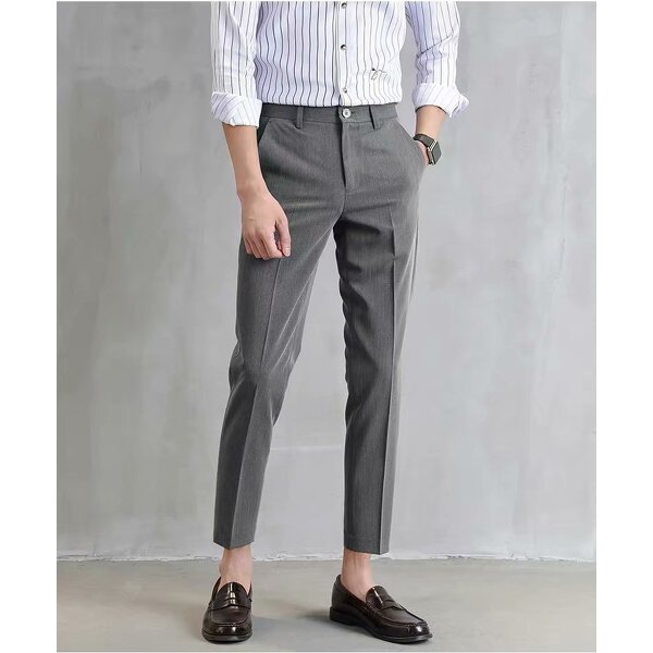 Men's Dress Pants Factory - High Stretch Custom Slim Fit Suit Pants