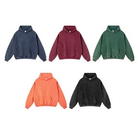 Men's Hoodie Factory - Customized Logo Color Regular Pullover Solid