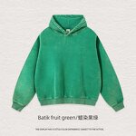 Vintage Hooded Sweatshirt Factory - Hip-Hop Washed Distressed Heavyweight