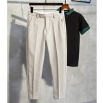 Men's Stretch Pants Factory - New Slim Plus Size Business Casual Wear