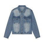 Men's Denim Jacket Factory - Winter Outdoor Casual Solid Color Single Breasted