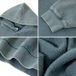 Vintage Hooded Sweatshirt Factory - Hip-Hop Washed Distressed Heavyweight