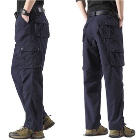 Men's Cargo Pants Factory - Custom Logo Streetwear Style Purple Casual
