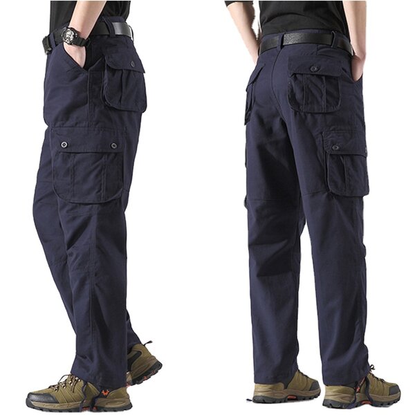 Men's Cargo Pants Factory - Custom Logo Streetwear Style Purple Casual