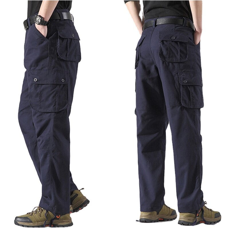 Men's Cargo Pants Factory - Custom Logo Streetwear Style Purple Casual