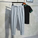 Men's Stretch Pants Factory - New Slim Plus Size Business Casual Wear