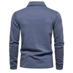 Men's Long Sleeve Polo Shirt Factory - Stylish Casual Slim Fit Solid Color