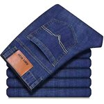 Men's Work Pants Factory - Wholesale Elastic Wear-resistant Straight Jeans