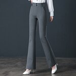 Women's Pleated Pants Factory - New Designs Office Lady High Waist Custom