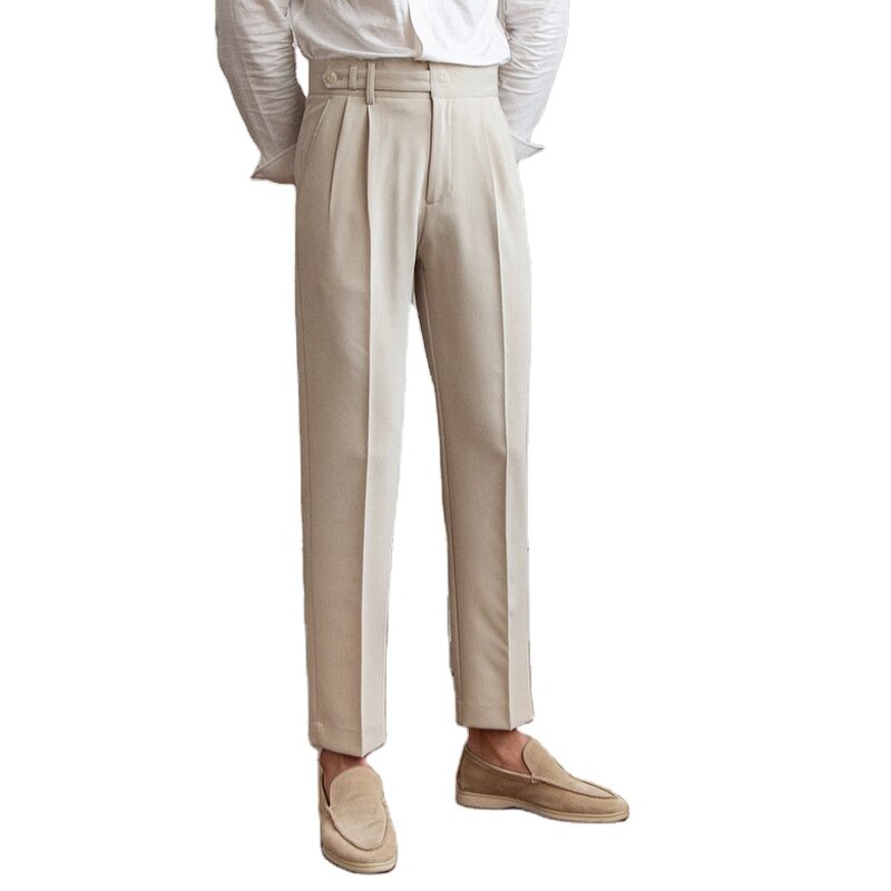 Men's Dress Pants Factory - British Anti-wrinkle Retro Designer Niche
