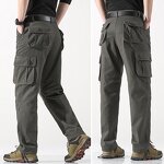 Men's Cargo Pants Factory - Custom Logo Streetwear Style Purple Casual