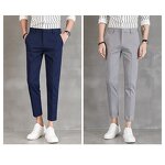 Men's Elastic Pants Factory - Spring Autumn Casual Fashion Slim Fit