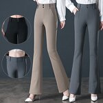 Women's Pleated Pants Factory - New Designs Office Lady High Waist Custom