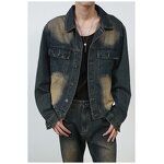 Men's Denim Jacket Factory - Winter Outdoor Casual Solid Color Single Breasted