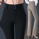 Women's Pleated Pants Factory - New Designs Office Lady High Waist Custom