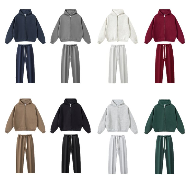 Unisex Tracksuits Factory - Trendy Fleece-Lined Heavyweight Oversized Set