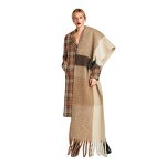 Shawl Factory - OEM Women's Plaid Tassels Thick Winter Warm