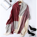 Shawl Supplier - OEM New Luxury Winter Blended Lattice Printed