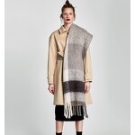 Shawl Factory - OEM Women's Plaid Tassels Thick Winter Warm