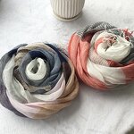 Linen Scarf Manufacturer - OEM Wholesale Summer 100% Linen Natural