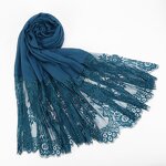 Shawl Factory - OEM Wholesale Floral Fashion Jersey Lace Fringe