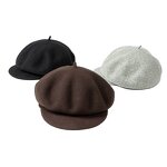 Beret Manufacturer - OEM New 100% Wool Striped Winter Warm Duckbill