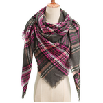 Shawl Manufacturer - OEM Women's Large Triangle Knit Cashmere Feel