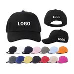 Baseball Cap Factory - OEM 6-piece Solid Color Cotton Customized LOGO