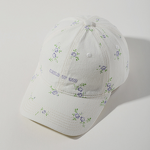 Duckbill Cap Supplier - OEM Korean Style Cream Floral 3D Embroidery