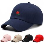 Dad Hat Manufacturer - OEM Vintage Cotton 6-Piece Rose Petal Embroidery