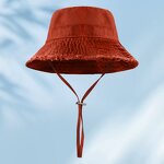 Bucket Hat Supplier - OEM Spring Summer Washed Large Eaves Fur Edge
