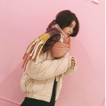 Shawl Factory - OEM Women's Plaid Tassels Thick Winter Warm