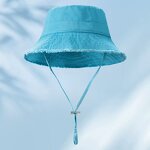 Bucket Hat Supplier - OEM Spring Summer Washed Large Eaves Fur Edge