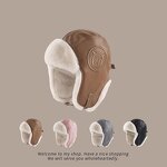 Lei Feng Hat Factory - OEM PU Leather Suede Thickened Warm Cold