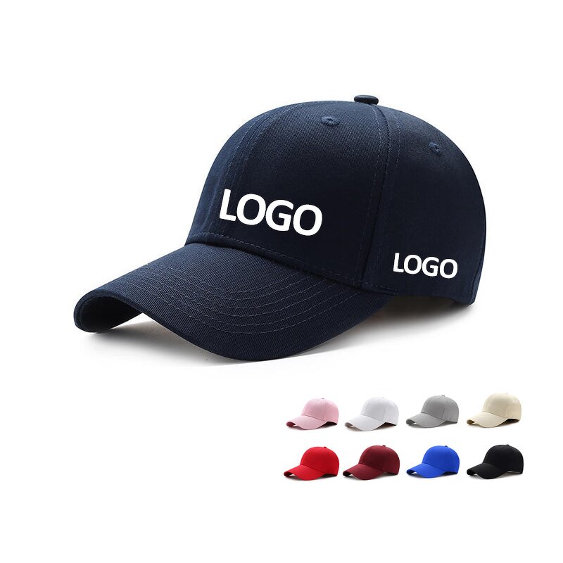 Baseball Cap Factory - OEM 6-piece Solid Color Cotton Customized LOGO