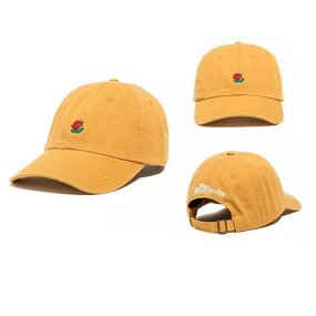 Dad Hat Manufacturer - OEM Vintage Cotton 6-Piece Rose Petal Embroidery