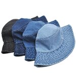 Bucket Hat Factory - OEM Custom 3D Embroidery Washed Denim Vintage