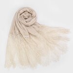 Shawl Factory - OEM Wholesale Floral Fashion Jersey Lace Fringe
