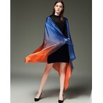 Silk Shawl Supplier - OEM China Oversized Gradient Style Luxury